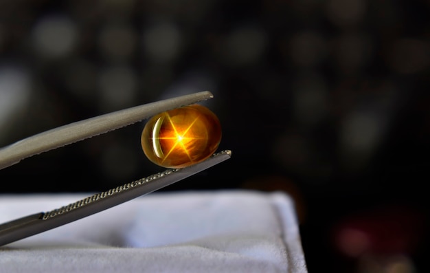 Star yellowgems for jewelry