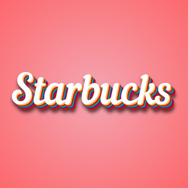 Photo starbucks text effect photo image cool