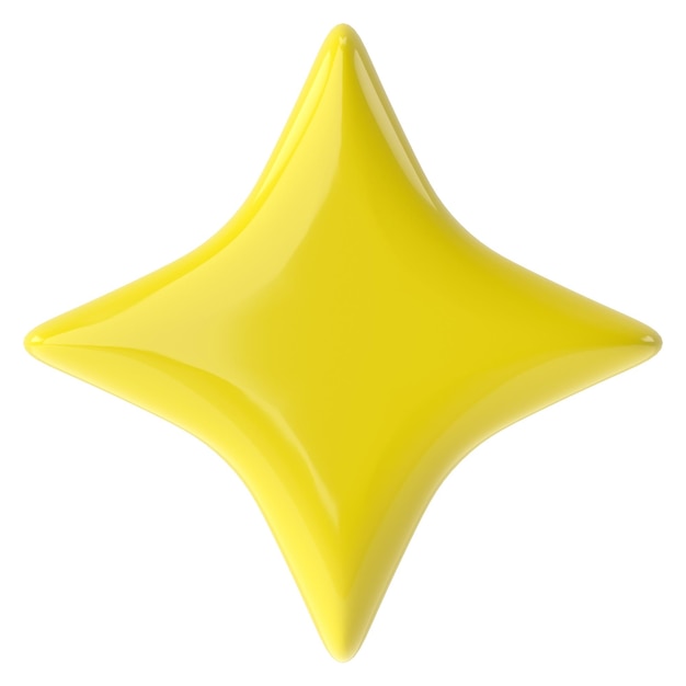 Starburst 3D ster Spangle effect 3D illustratie