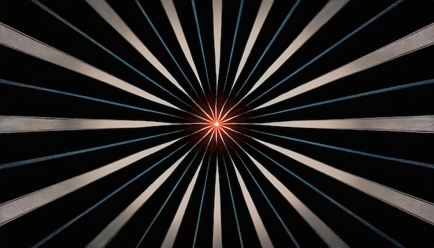 Photo a starburst in the middle of a black background