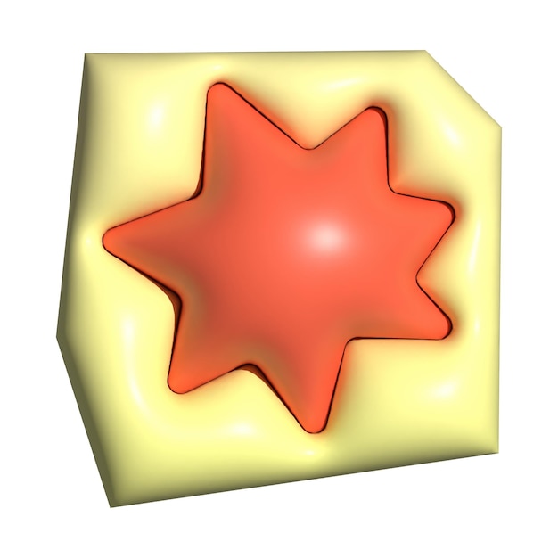 starburst png 3d shape illustration transparent background