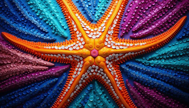 a starfish of 1000 colors