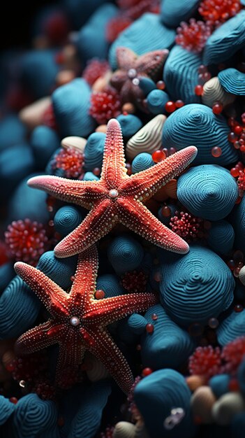 Starfish animal marine undersea