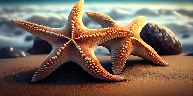 Starfish on the beach wallpapers