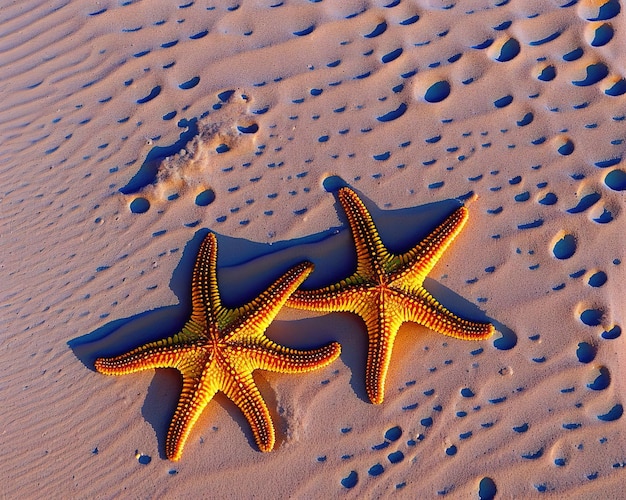 Photo starfish on the beach