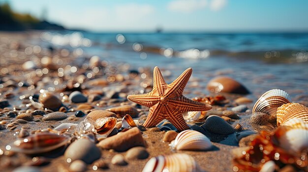 starfish on the beach