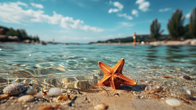 starfish on the beach