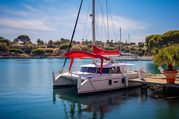 Photo starfish companys tourist excursion catamaran embarks at portocolom mallorca spain captivating