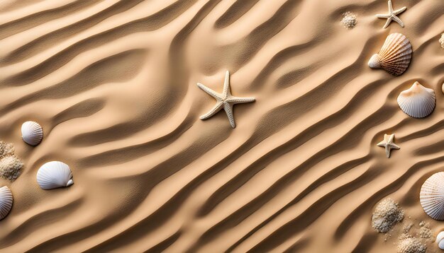 Photo a starfish in the sand on a beach