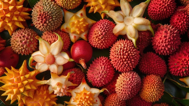 Starfruit op lychees Generatieve AI