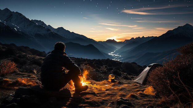 사진 stargazing_in_remote_mountain_landscape