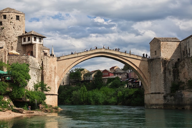 Stari Most - the old bridge in Mostar, Bosnia and Herzegovina