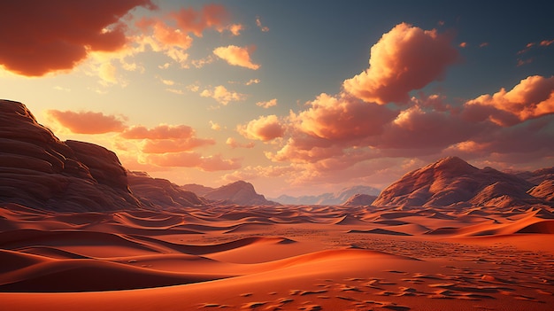 The stark of beauty desert scenic landscape