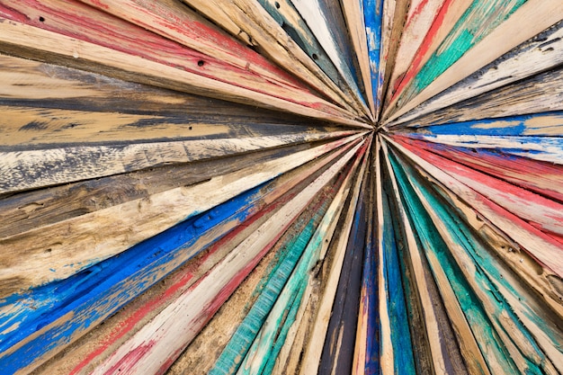 Foto tavole di legno a forma di stella