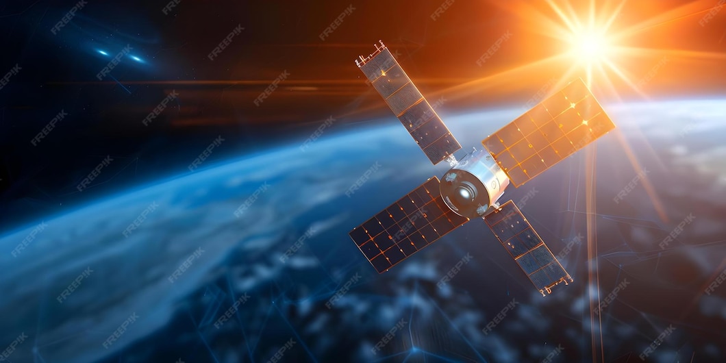 Premium Photo Starlink satellites orbiting Earth providing global(06)
