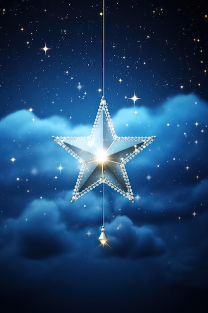 Starry Christmas Night A Festive Celebration of Shining Stars Holiday Decor and Winter Sky