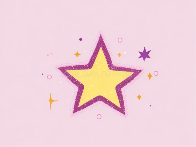 Starry Elegance Sparkles and Stars Icon on White Background