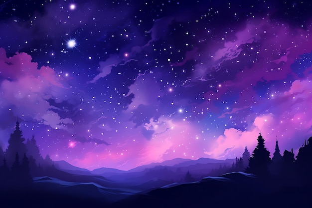 Starry Galaxy Background