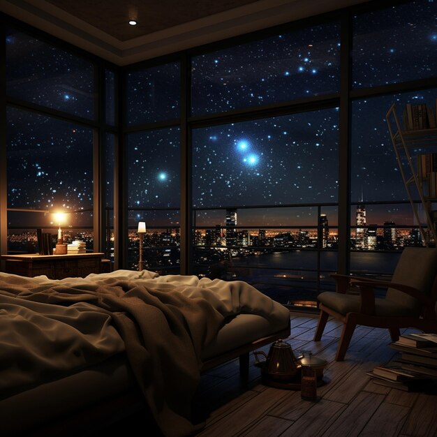 Фото Звездная комната с небесным видом