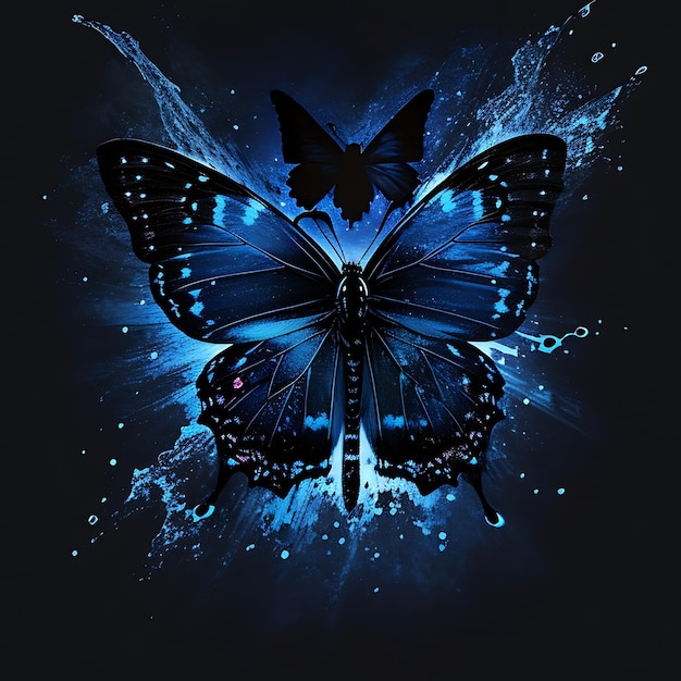 Starry Night Butterflies HighQuality Aesthetic Splash Arts