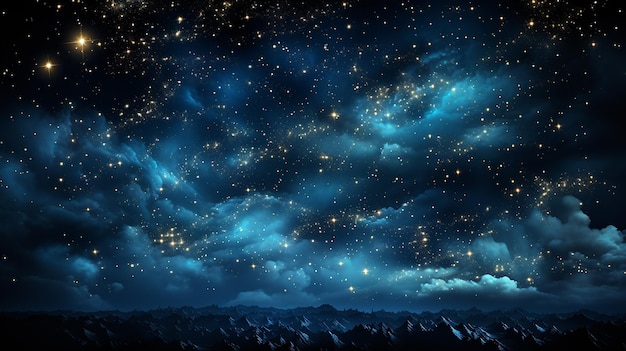 Представление холста «Звездная ночь» «Небесная красота»