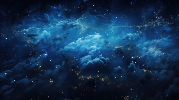 Starry night ethereal background