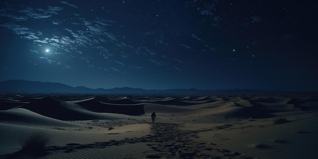 Starry Night A Lonely Travelers Adventure in the Desert