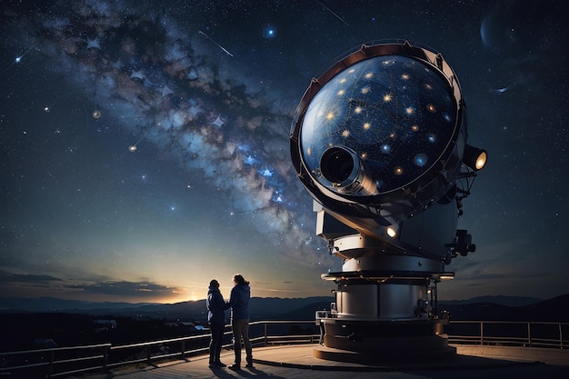 Starry night observatory