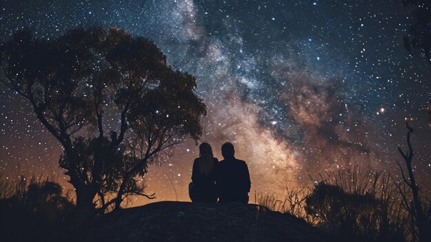 Starry Night Romance the Magic of a Couple Under the Stars