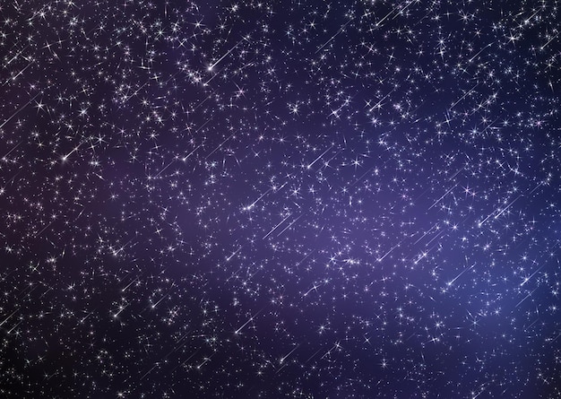 Starry night sky ,nebula planet flares ,starfall ,cosmic\
universe light template background