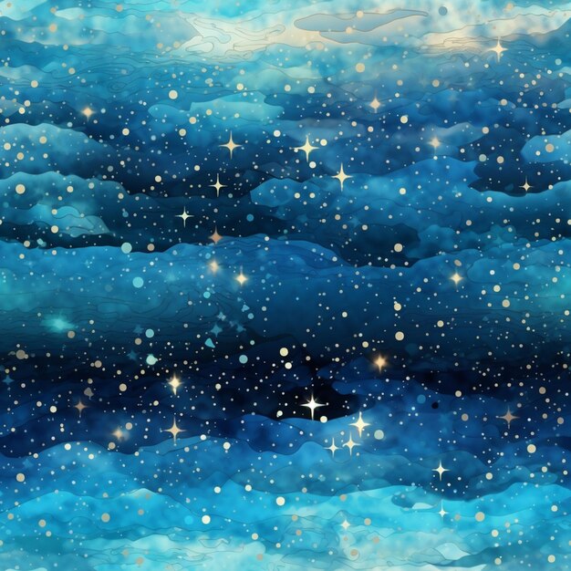 Photo starry night sky with a boat floating in the water generative ai