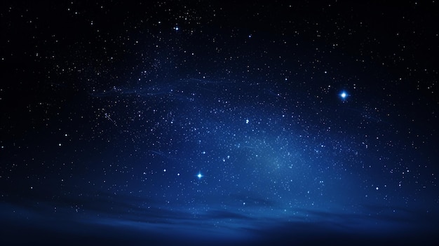 Premium AI Image  Night Sky Full of Stars Background Generative AI