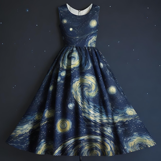 Starry NightInspired Dress Swirling Patterns