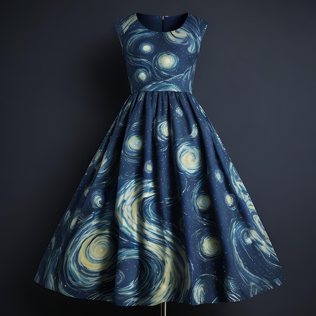 Starry NightInspired Dress Swirling Patterns