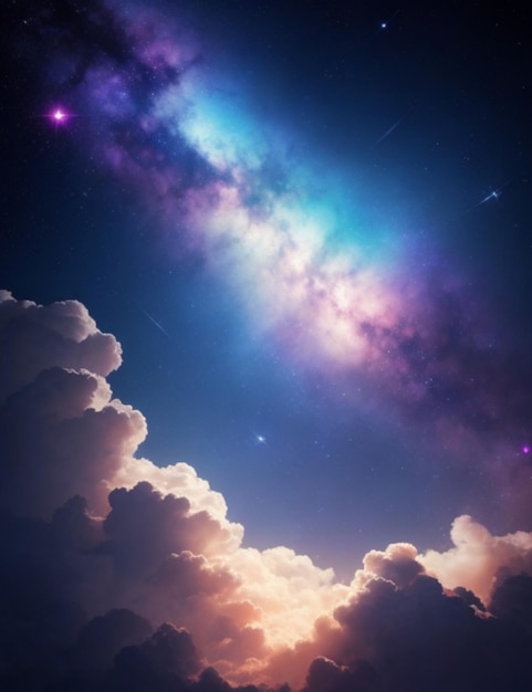 Starry Serenity Celestial Background Elegance