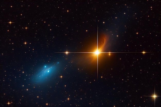 Foto cielo stellato galassie stelle cometa asteroide meteorite nebulosa fantasy portal to far universe