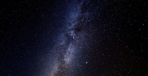 Starry sky milky way panorama Abstract natural background