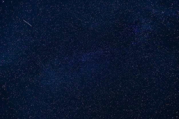 Starry sky with stars Milky Way and the galaxy at night on dark blue background