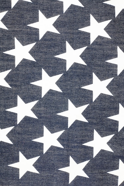 Stars on American flag vintage background.