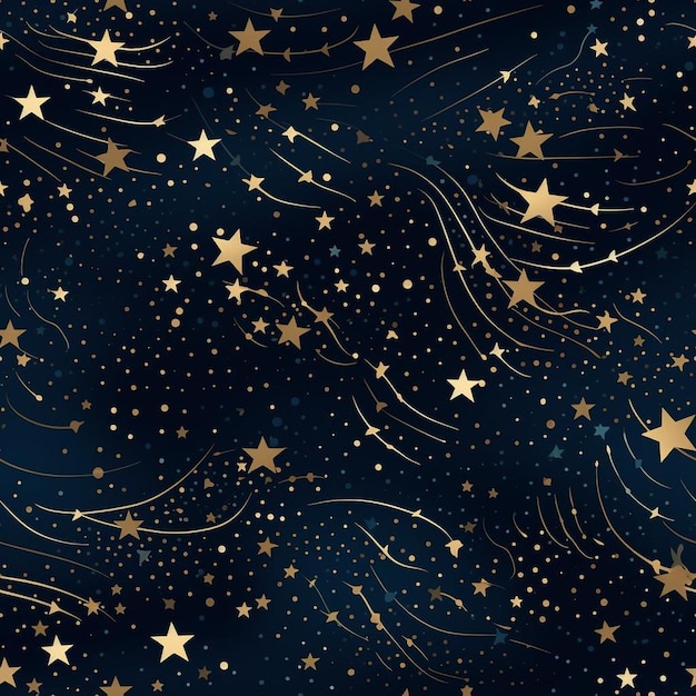 Photo the stars are drawn by a man in a gold and black suit.