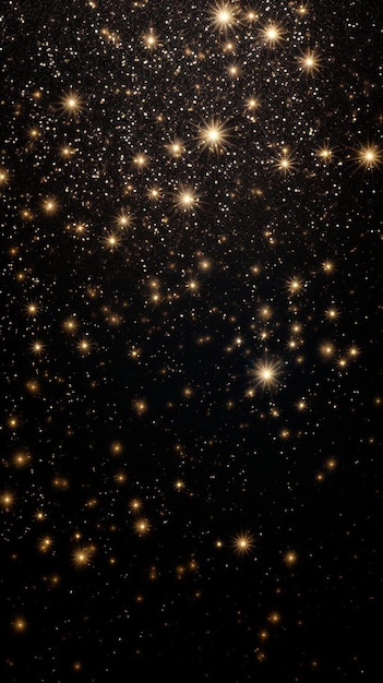 stars in a black background