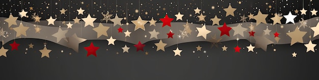 Stars in a circular pattern with white and red background