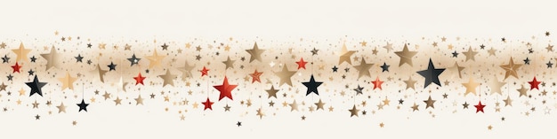 Stars in a circular pattern with white and red background