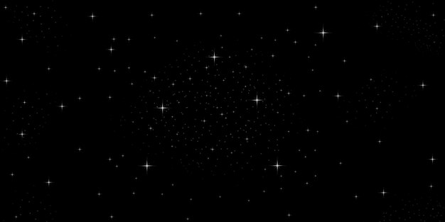 stars fill the sky at night Black and white photo backdrop and science technology concept with blac