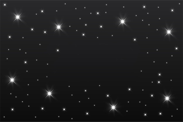 Photo stars light background banner