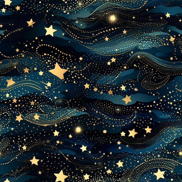 The stars in the night sky.