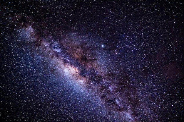 Stelle nel cielo spazio luminoso della via lattea