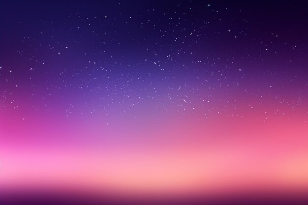 Stars on the sky gradient background