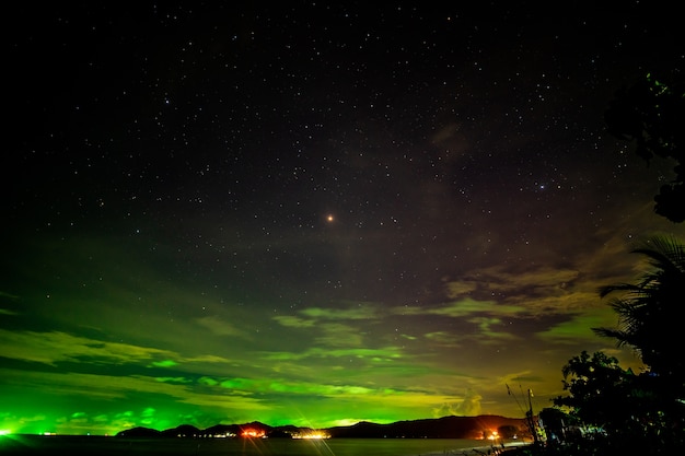 Stars in the sky in Thailand