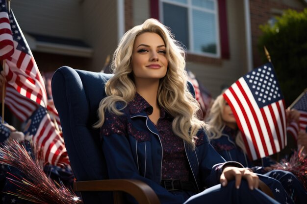 Photo stars stripes and smiles usa 4th of july independence day celebrations embracing american symbols flagwaving festivities and the joyous spirit of freedom and unity nationwide